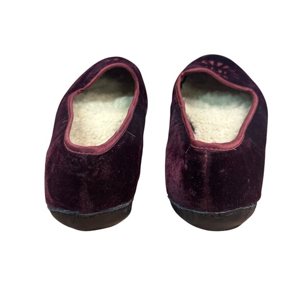 UGG Australia ALLOWAY Chocolate Brown Suede Shearling Fur Slippers Woman's 9 - Picture 8 of 15